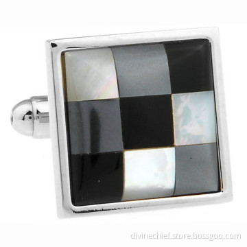 Wholesale Cubic Fashion Brass Cufflinks For Mens Shirts